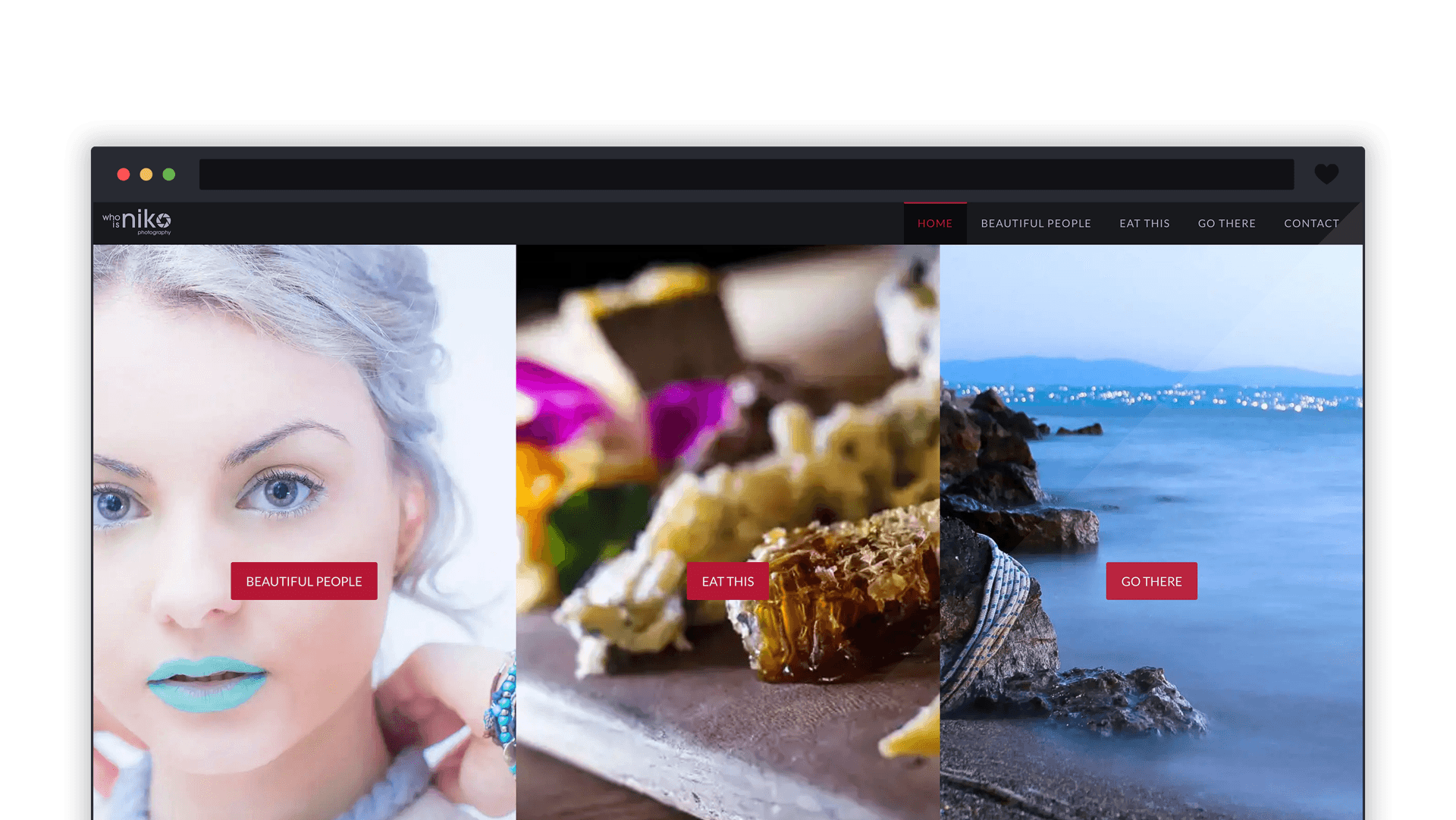 intro Who is Niko Photography Website